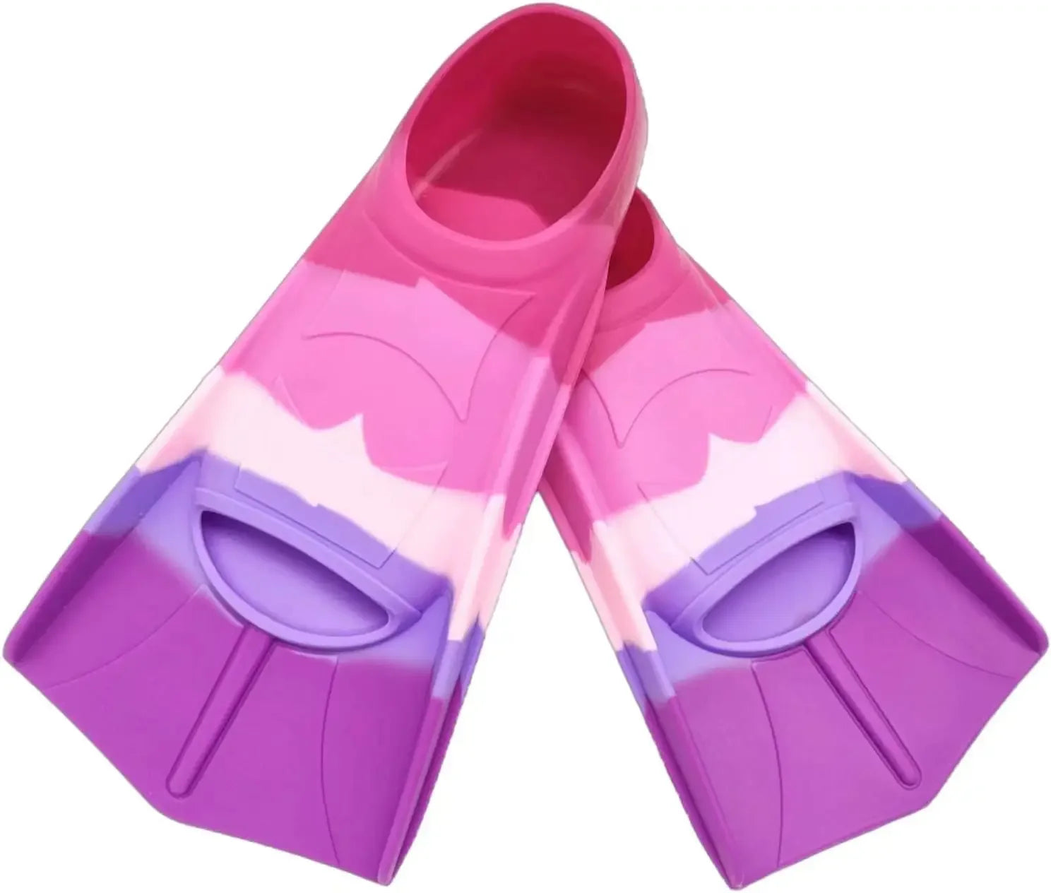 Swimming Fins Men'S Women'S Silicone Short Fin Frog Swimming Lightweight Diving Training Footplate for Adults and Children