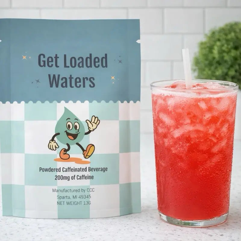 Loaded Water-Viral – Single Packet | 32Oz Sugar Free Caffeinated Flavored Powder Beverage Mix | Made in USA | Easy to Mix